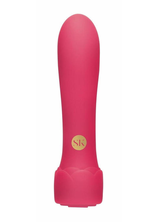 Secret Kisses Rosegasm Floral Boost Rechargeable Silicone Bullet Vibrator - Red