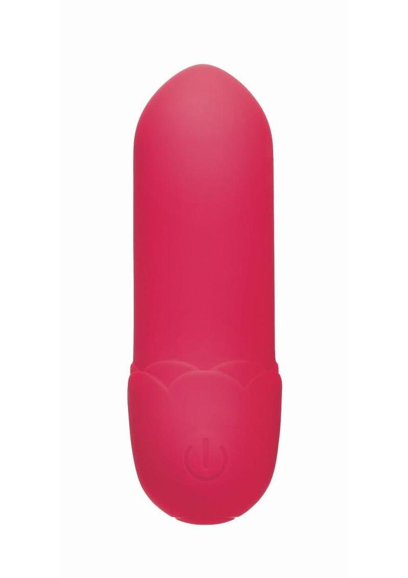 Smooth silicone bullet vibrator for shared pleasure