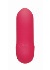 Smooth silicone bullet vibrator for shared pleasure
