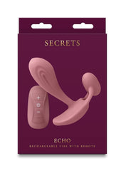 Secrets Echo Rechargeable Silicone G-Spot Vibrator with Clitoral Stimulation