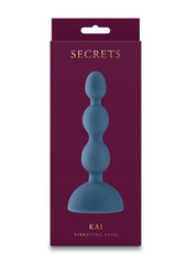 Secrets Kai Rechargeable Silicone Anal Plug - Teal