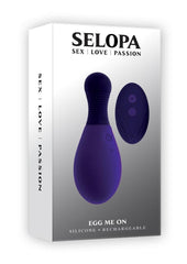 Selopa Egg On Me Rechargeable Silicone Egg Vibrator - Purple