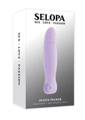 Selopa Petite Pecker Rechargeable Silicone Vibrator - Purple