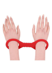 soft silicone cuffs with stretch design crafted for secure comfortable bondage