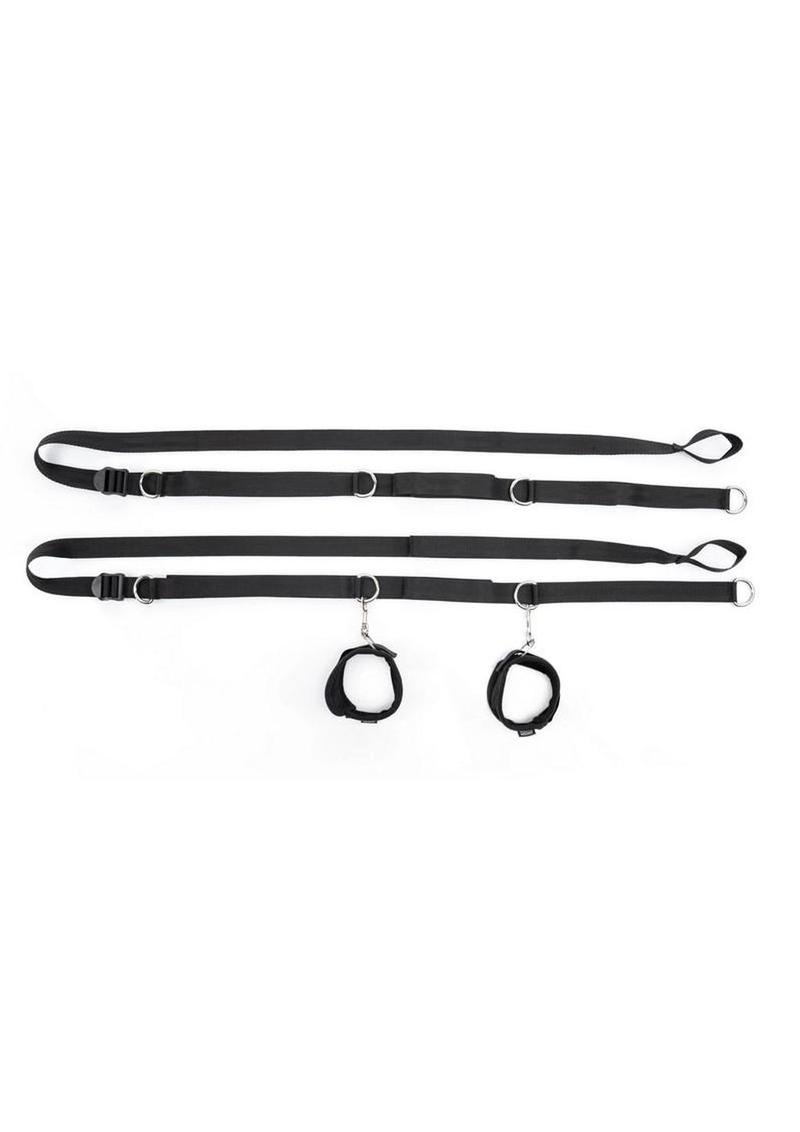 Adjustable BDSM restraint straps for couples play