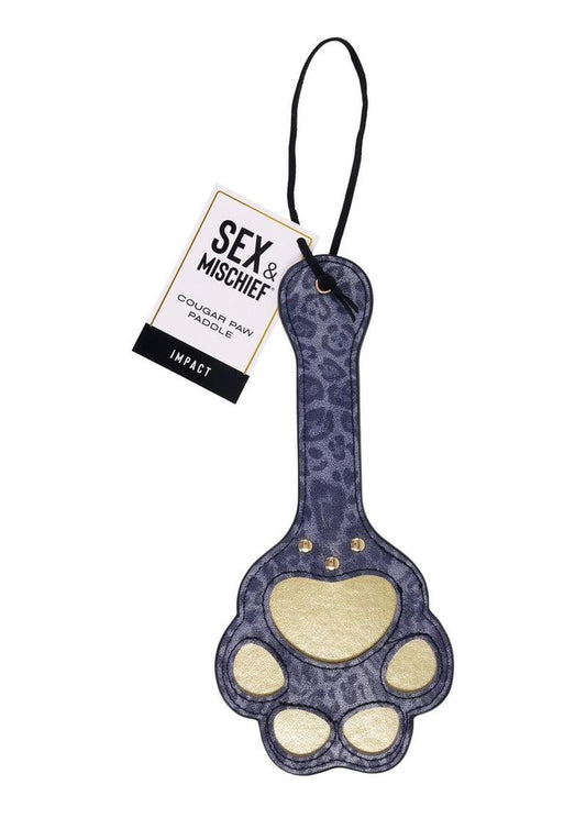 Sex and Mischief Cougar Paw Paddle - Blue/Gold/Navy