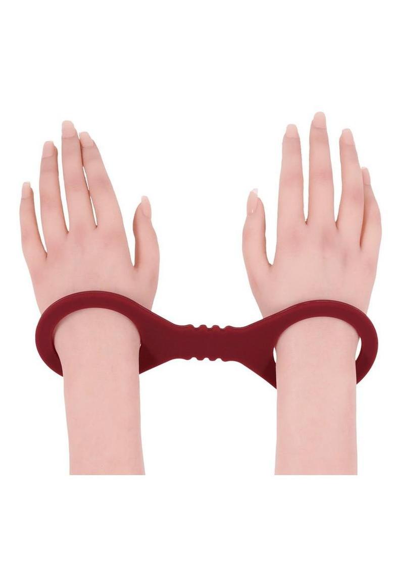 soft durable silicone handcuffs designed for large wrists offering comfortable restraint control