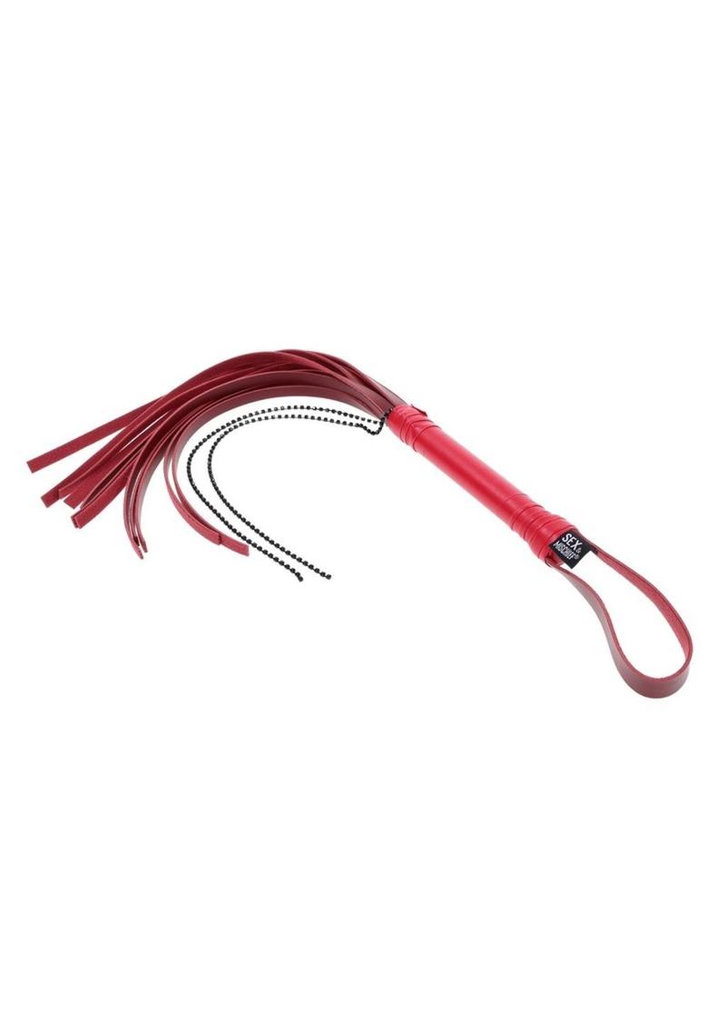 Sex and Mischief Ex's Andamp; Oh's Crystal Flogger - Black/Red