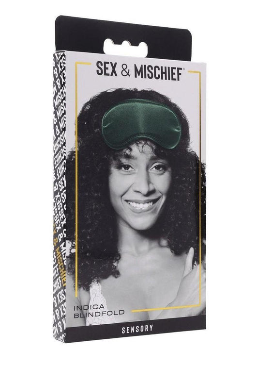 Sex and Mischief Indica Blindfold - Green
