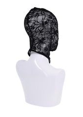 Black lace BDSm Hood for bedroom sex play