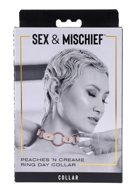 Sex and Mischief Peaches 'N Creame Ring Day Collar - Rose Gold