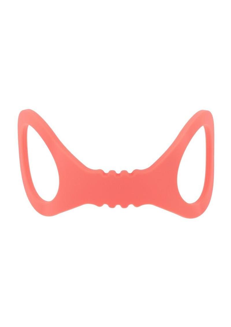 Peaches and cream silicone bondage cuffsl, ideal for couples exploring gentle restraint