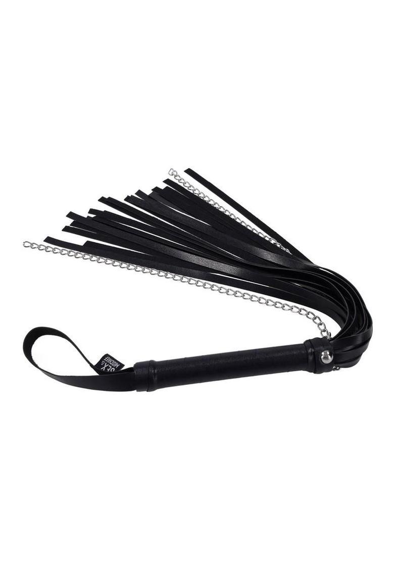 BDSM gear impact toy with silver chain accents