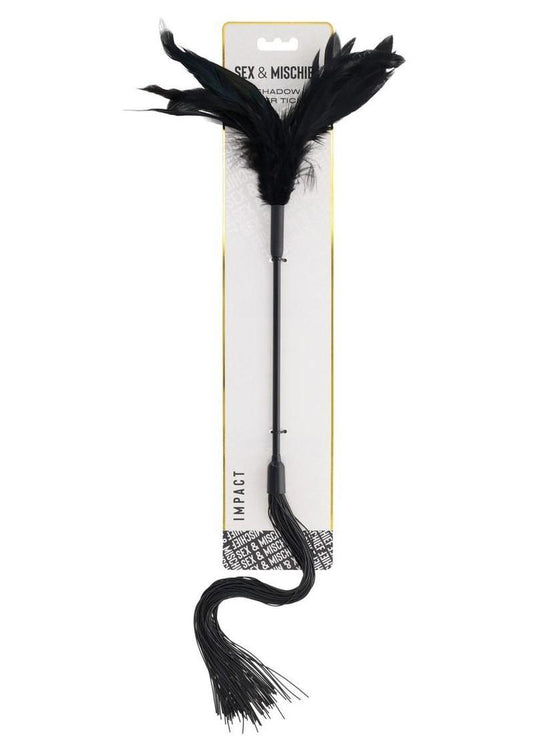 Sex and Mischief Shadow Feather Tickler - Black