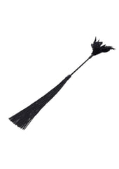 Dual sided feather tickler for BDSM sensation play