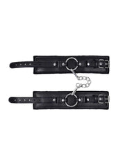 Sex and Mischief Shadow Handcuffs - Black/Silver