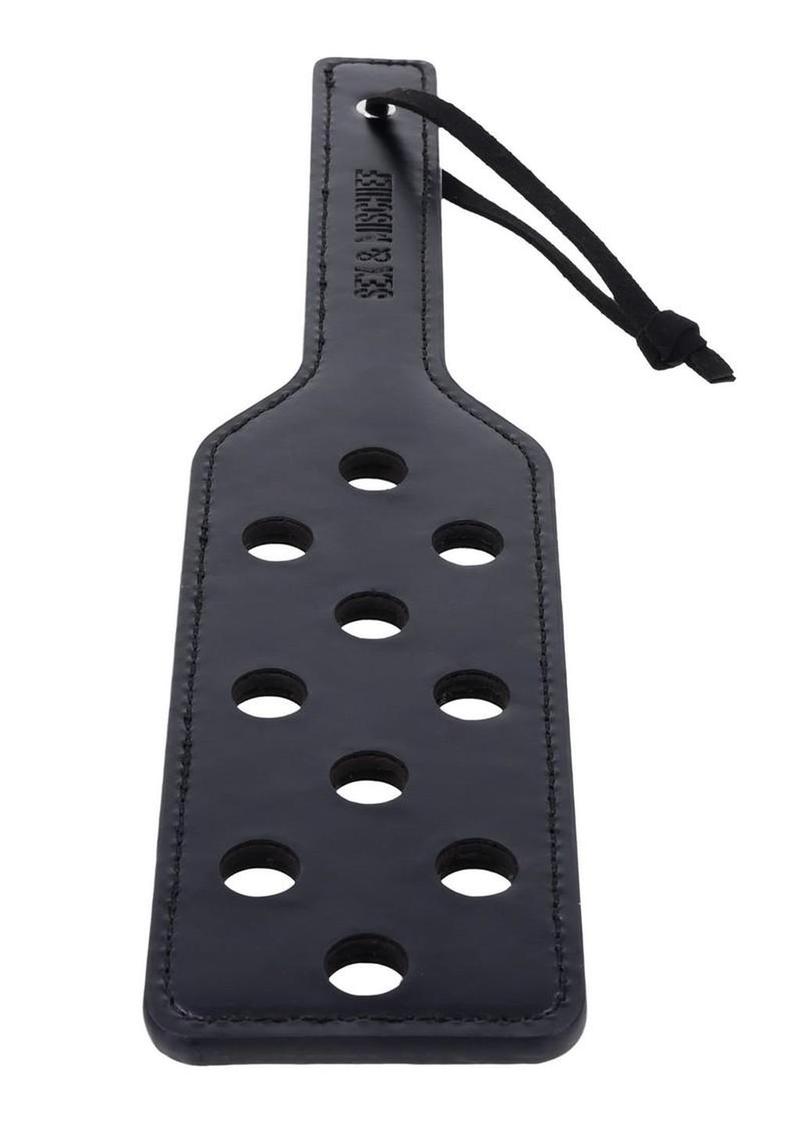 BDSM spanking paddle with wrist loop handle