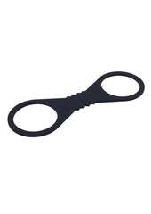 Sex and Mischief Shadow Silicone Cuffs - Black - Large