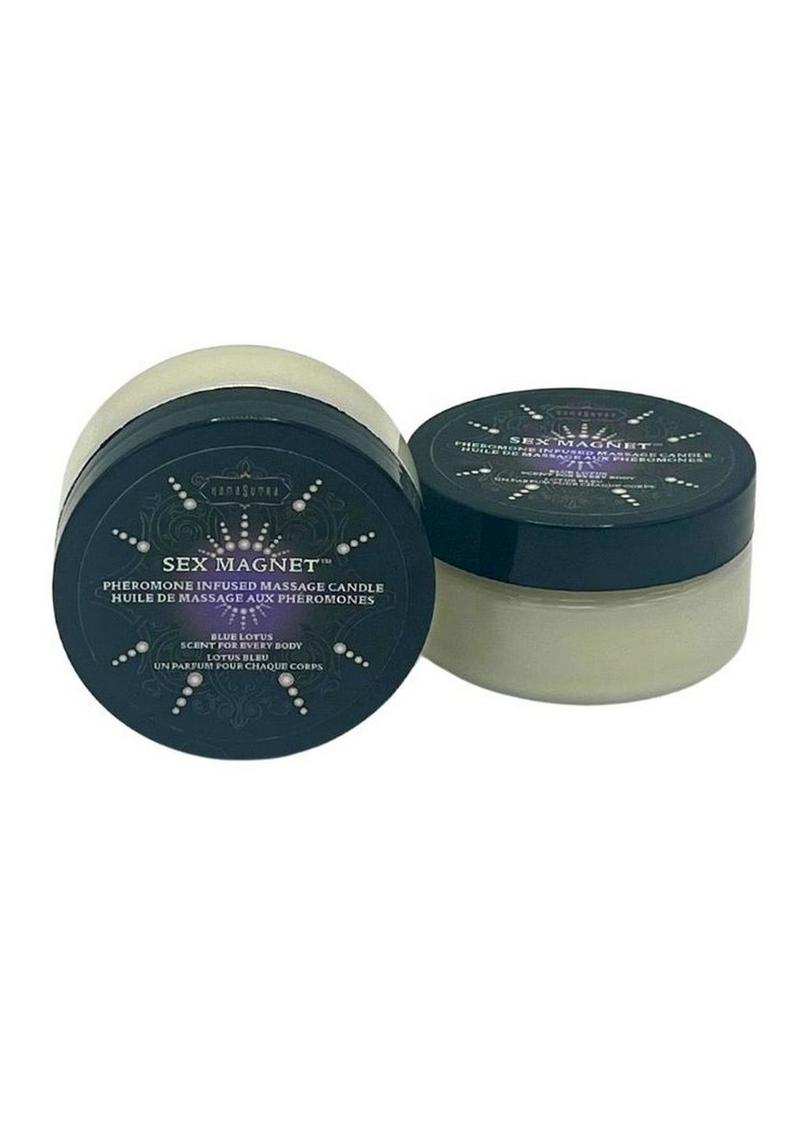 Sex Magnet Blue Lotus Pheromone Massage Candle - 1.7oz