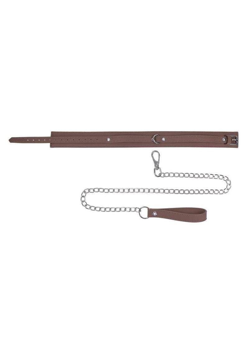 pet play collar with wrist loop