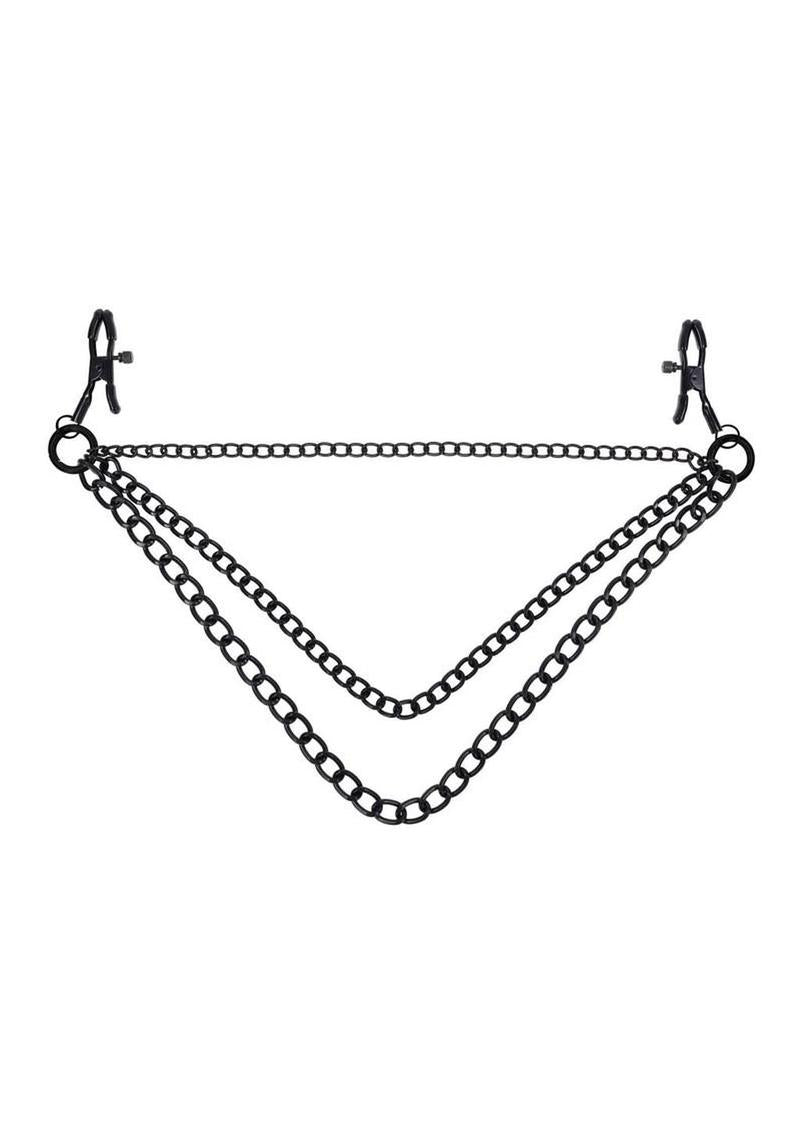 tiered chain nipple clamp set