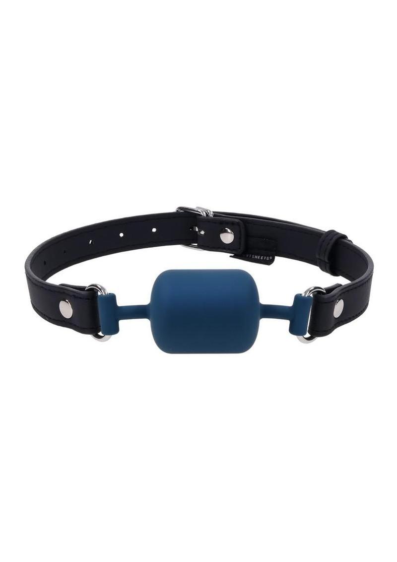 blue silicone barrel gag