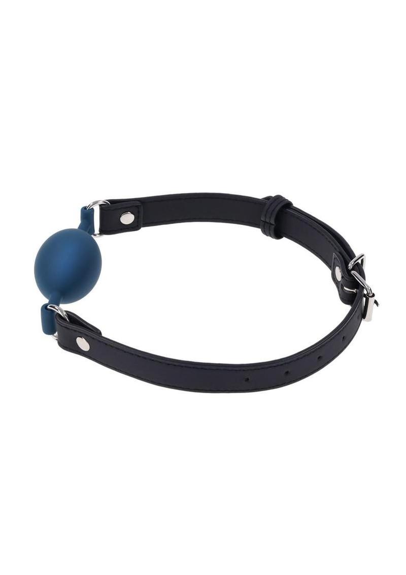 faux leather strap gag