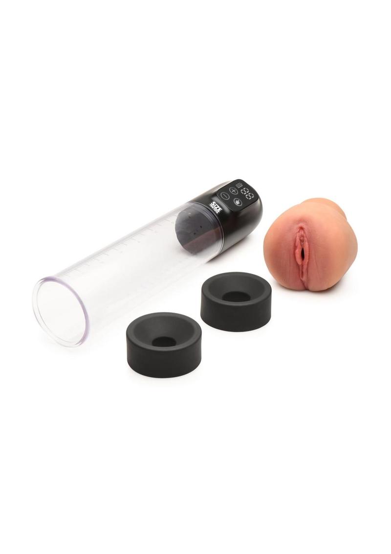 Size Matters 5x Rechargeable Sucking Penis Pump with Attachments