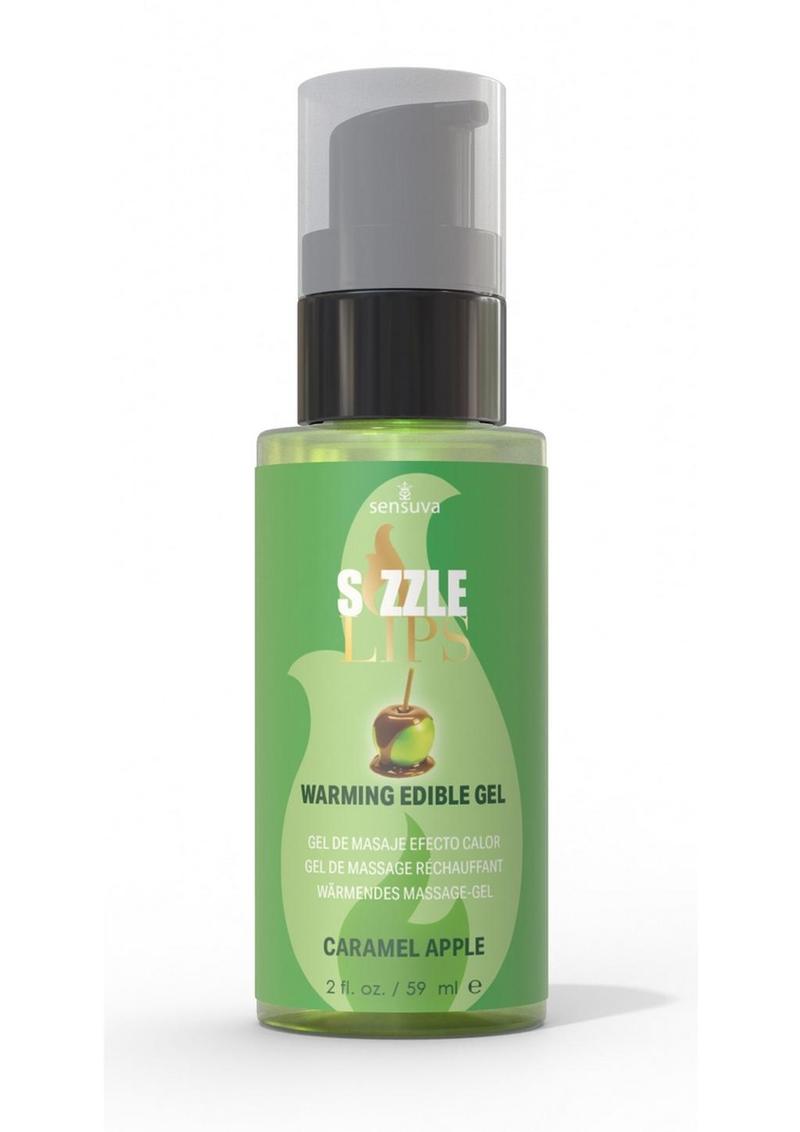 Sizzle Lips Warming Edible Gel Caramel Apple - 2oz