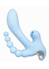 female vibrator anal and clitoral combo device