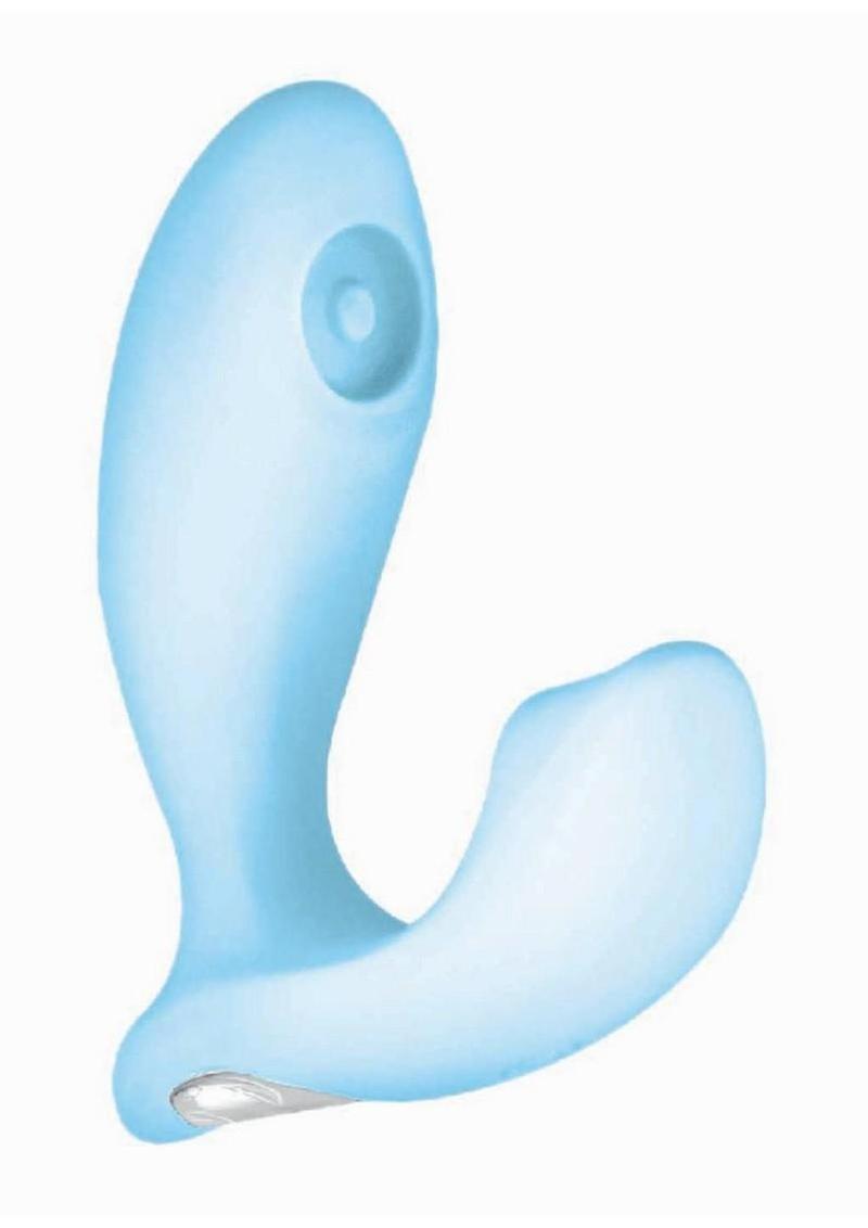 Sky Stratus Tapping Rechargeable Silicone Plug - Blue