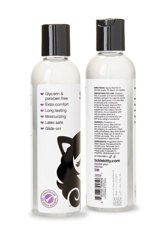 hybrid personal lubricant combining water and silicone for silky smooth long lasting intimate glide