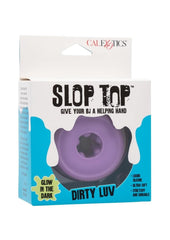 Slop Top Dirty Luv Silicone Dual Entry Pussy and Ass - Glow In The Dark/Purple