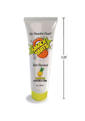 tropical flavored water based lubricant offering sweet tart taste and silky glide for intimate moments