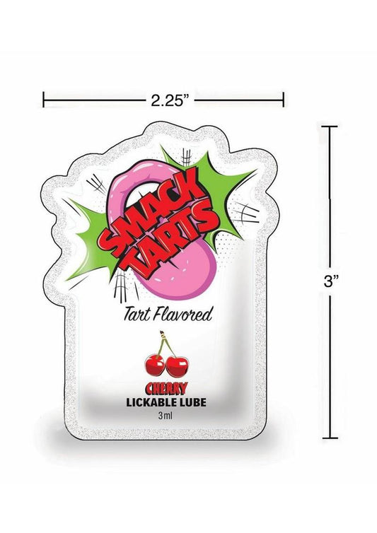 Smack Tarts Lickable Lube 3ml Pouch (Case Of 48) - Sour - Cherry