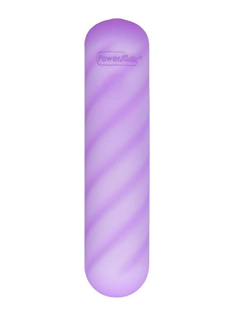 Softies Dual Silicone Rechargeable Body Bullet Vibrator - Purple - 4in