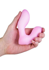 Soft silicone curved vibrator with 3 speed settings and 7 patterns designed for G-spot pleasure and full body arousal