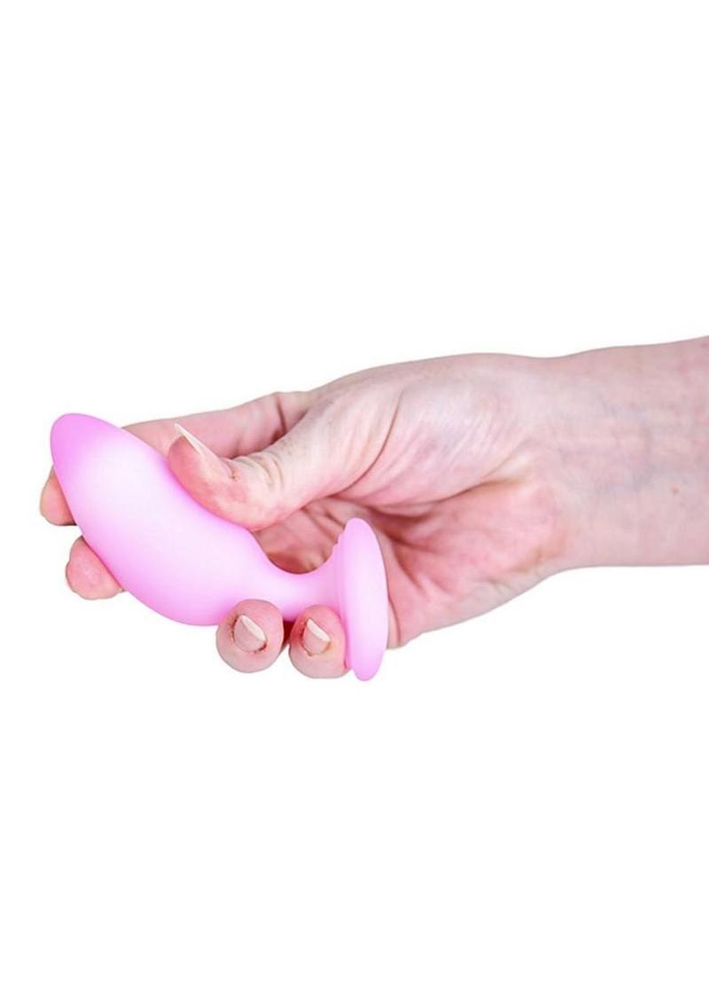 flexible silicone anal toy with tapered tip and ergonomic design for easy insertion