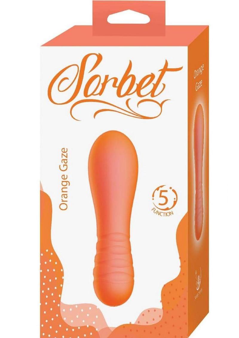 Sorbet Orange Gaze Rechargeable Silicone Bullet Vibrator - Orange