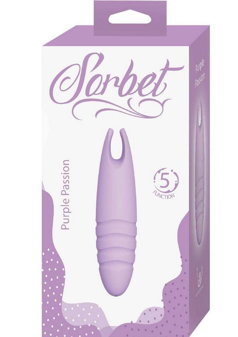 Sorbet Purple Passion Rechargeable Silicone Bullet Vibrator - Lavender