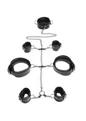 Strict Leather Bondage - Black - Set