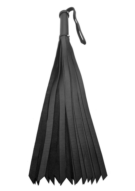 Strict Leather Flogger - Black - 24in