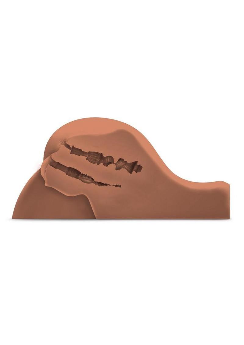 lifelike butt sex toy chocolate