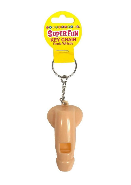 Super Fun Penis Whistle Key Chain - Vanilla