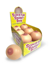 Super Fun Stress Boobies - Vanilla - 12 Per Display