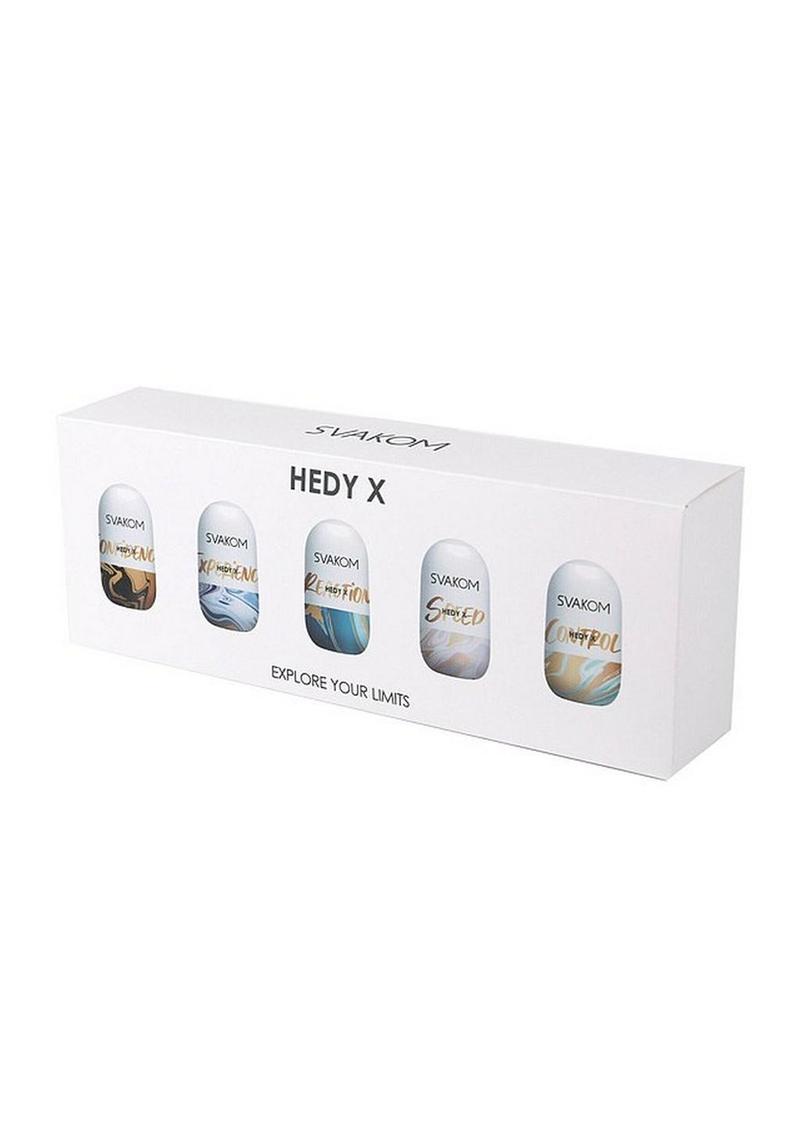 Svakom Hedy X-Mix Stroking Sleeve - Vanilla - 5 Piece/Set