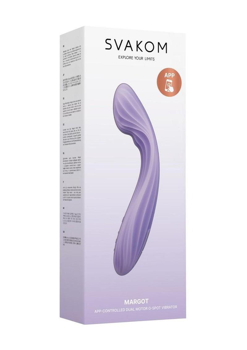 Svakom Margot Warming Rechargeable Silicone Dual Motor G-Spot Vibrator - Lavender