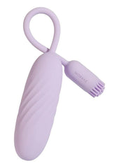 Svakom Plume Rechargeable Silicone Dual Vibrator - Purple