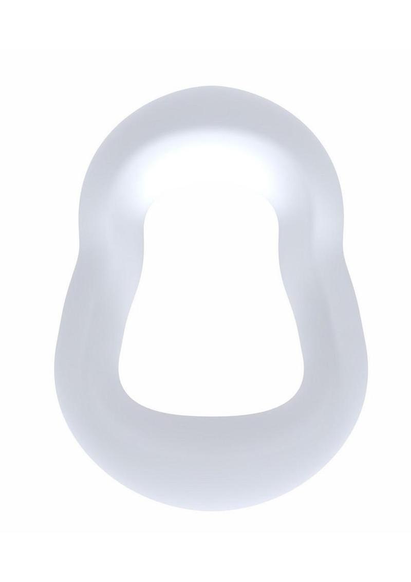 Swingo Curve Silicone Cock Ring - Clear