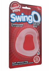 Swingo Curve Silicone Cock Ring - Clear